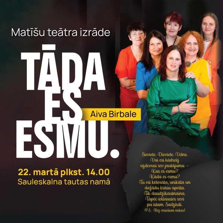 Izrādes "TĀDA ES ESMU. Matīšu teātra izrāde" attels