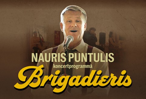 Izrādes "Nauris Puntulis koncertprogrammā “Brigadieris”" attels