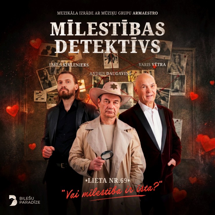 Izrādes "MĪLESTĪBAS DETEKTĪVS koncertuzvedums" attels