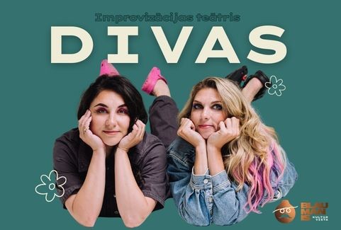 Izrādes "Improvizācijas duo DIVAS / kultūrvietā BLAUMANIS" attels