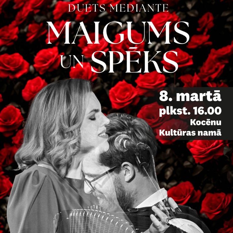 Izrādes "DUETS MEDIANTE koncertprogrammā “Maigums un spēks”" attels