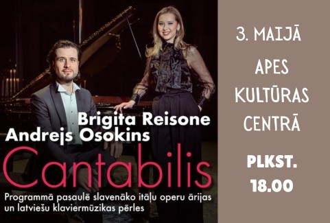 Izrādes "Andrejs Osokins un Brigita Reisone koncertprogrammā “Cantabilis”" attels