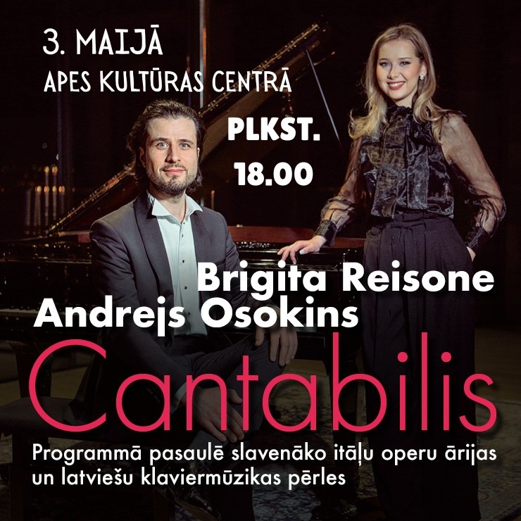 Izrādes "Andrejs Osokins un Brigita Reisone koncertprogrammā “Cantabilis”" attels