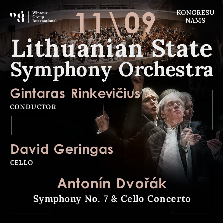 Izrādes "Gintaras Rinkevičius, David Geringas & the Lithuanian State Symphony Orchestra" attels