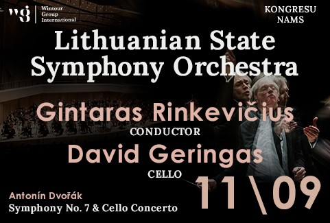 Izrādes "Gintaras Rinkevičius, David Geringas & the Lithuanian State Symphony Orchestra" attels
