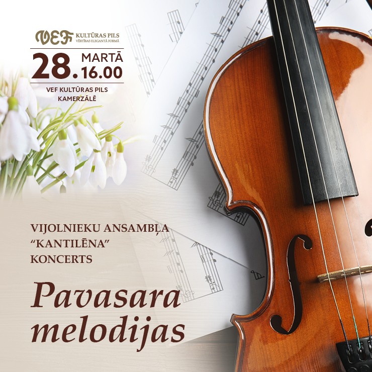 Izrādes "Vijolnieku ansambļa “Kantilēna” koncerts | PAVASARA MELODIJAS" attels