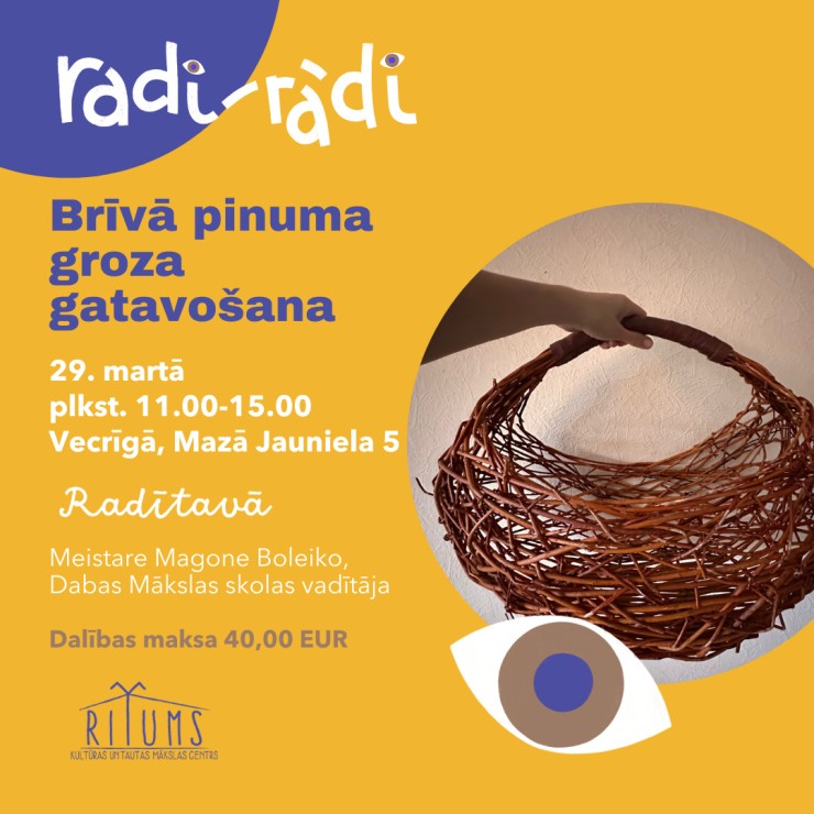 Izrādes "Brīvā pinuma groza gatavošana" attels