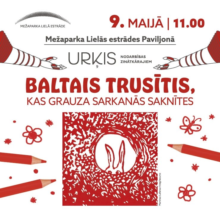 Izrādes "URĶIS | RADOŠĀ DARBNĪCA | Baltais trusītis, kas grauza sarkanās saknītes" attels