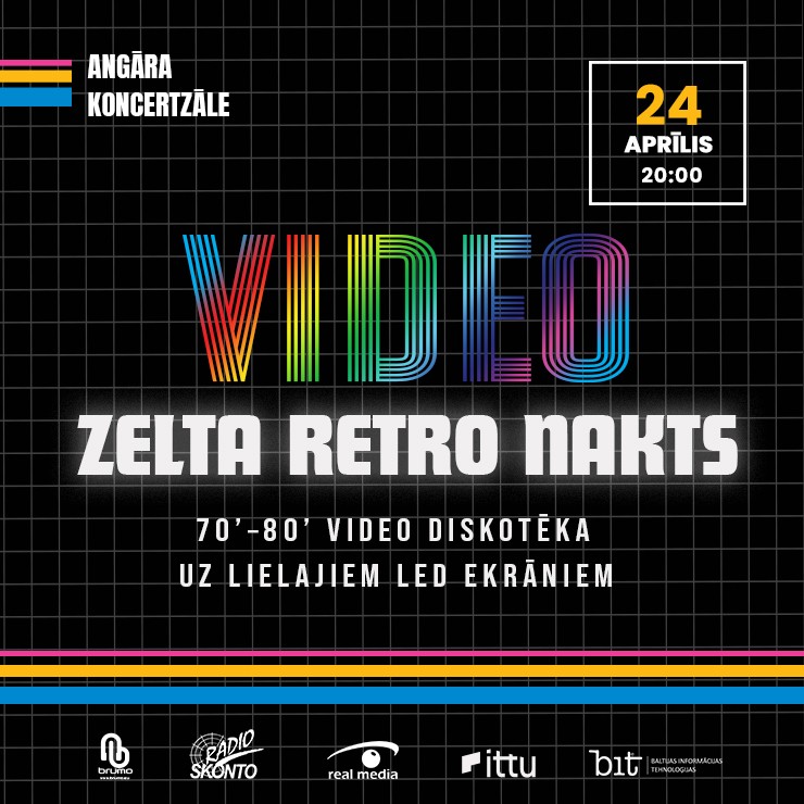 Tickets for ZELTA RETRO NAKTS – VIDEO DISKOTĒKA | 70’–80’ EDITION Rīga ...