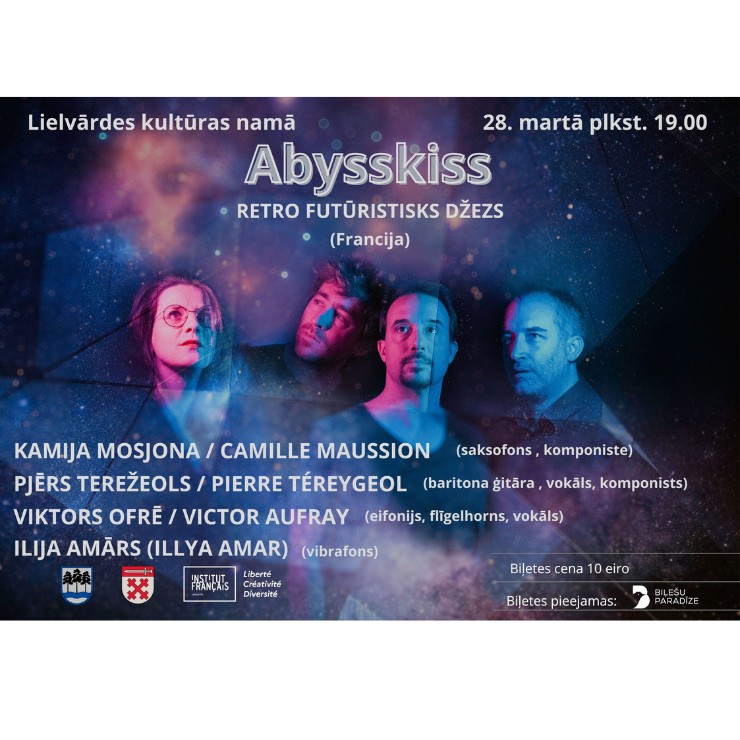 Izrādes "ABYSSKISS - retro futūristisks džezs" attels