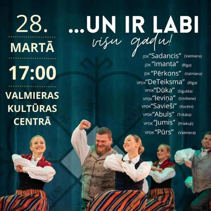 Izrādes "Tautas deju kolektīvu koncerts “…un ir labi visu gadu”" attels