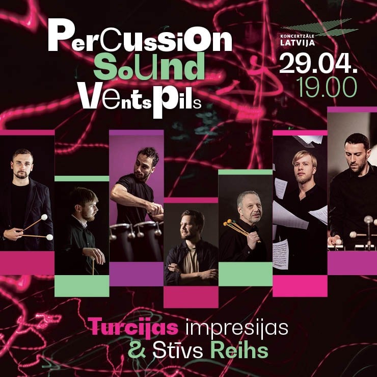 Izrādes "Percussion Sound Ventspils. Turcijas impresijas & Stīvs Reihs" attels