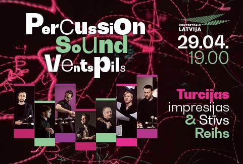 Izrādes "Percussion Sound Ventspils. Turcijas impresijas & Stīvs Reihs" attels