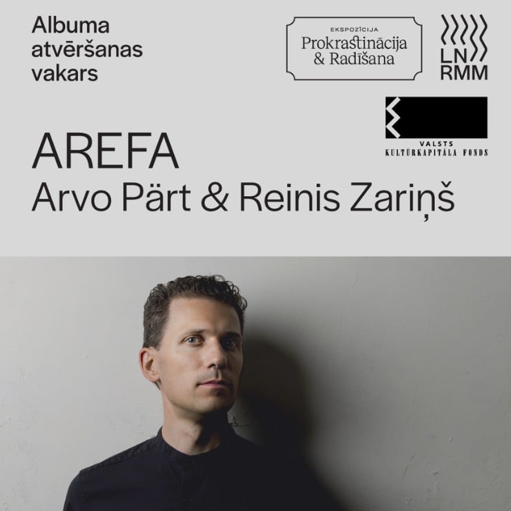 Izrādes "AREFA. Arvo Pärt & Reinis Zariņš" attels