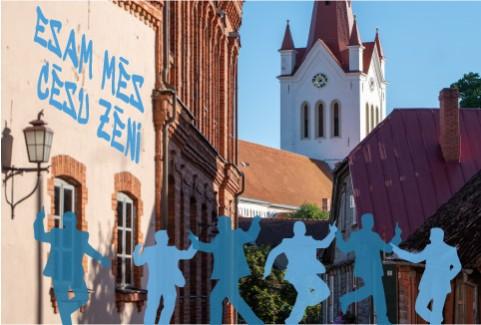 Izrādes "Teātra dienas muzikāli izklaidējošā programma “Esam mēs Cēsu zēni”" attels
