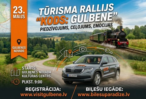 Izrādes "Tūrisma rallijs “Kods: Gulbene”" attels