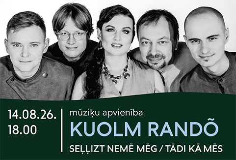 Izrādes "Seļļizt nemē mēg/ Tādi kā mēs.  Mūziķu apvienība  “Kuolm randõ”" attels