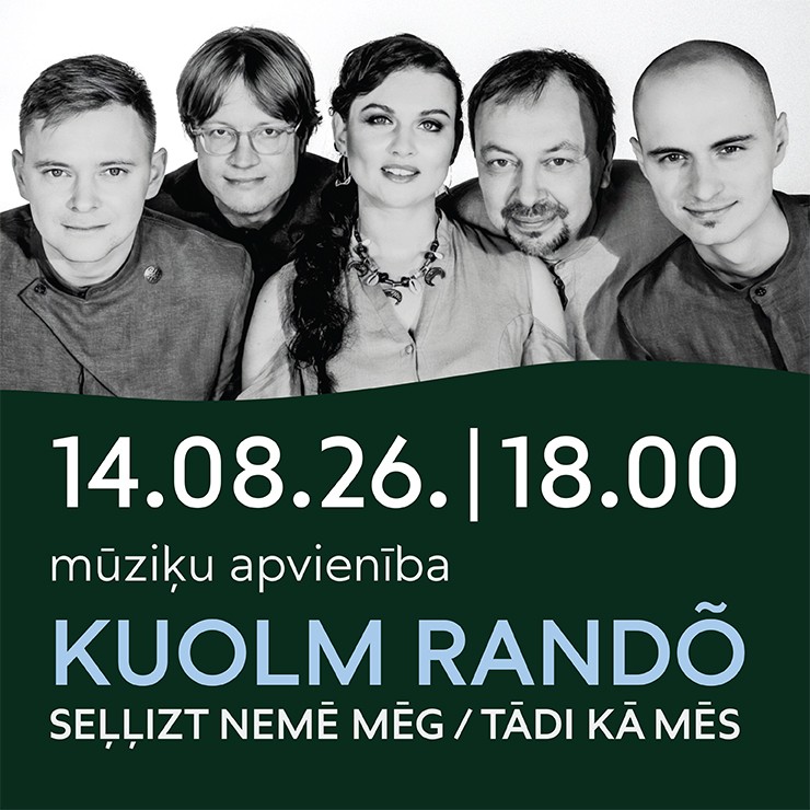 Izrādes "Seļļizt nemē mēg/ Tādi kā mēs.  Mūziķu apvienība  “Kuolm randõ”" attels