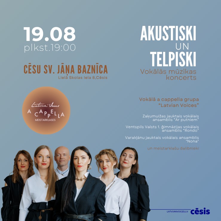Izrādes "Akustiski un Telpiski | Latvian Voices" attels