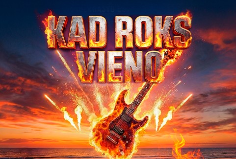 Izrādes "KAD ROKS VIENO" attels