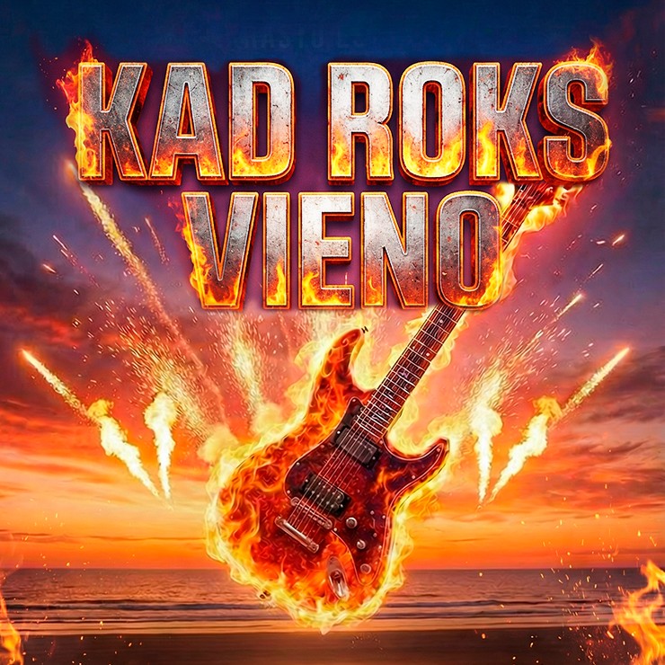 Izrādes "KAD ROKS VIENO" attels