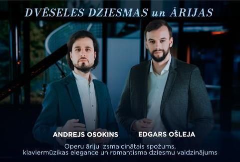 Image of the event "Koncertprogramma. Andrejs Osokins, Edgars Ošleja "Dvēseles dziemas un ārijas""