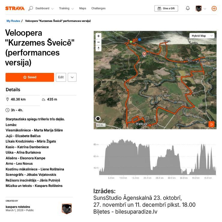 Изображение спектакля "Veloopera “Kurzemes Šveicē”"
