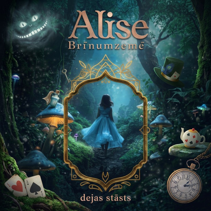 Izrādes "Dejas stāsts Alise Brīnumzemē / deju skola DREAMTEAM" attels
