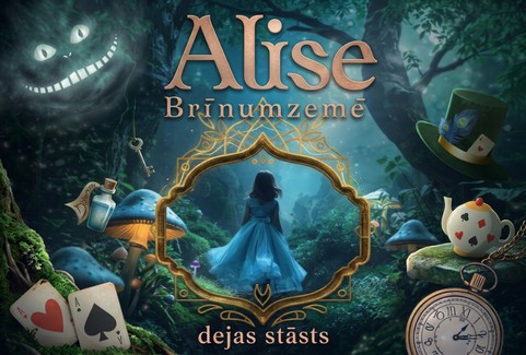 Izrādes "Dejas stāsts Alise Brīnumzemē / deju skola DREAMTEAM" attels