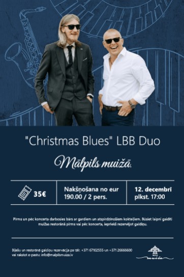 Изображение мероприятия "Christmas Blues | LBB Duo Mālpils muižā" из результатов поиска