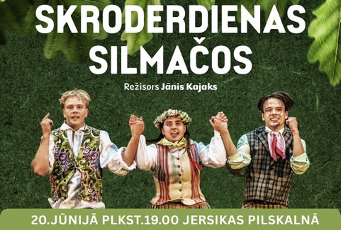 Izrādes "Skroderdienas Silmačos Jersikas pilskalnā" attels