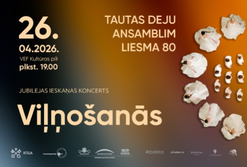 Izrādes "Tautas deju ansamblim LIESMA 80 | Jubilejas ieskaņas koncerts VIĻŅOŠANĀS" attels