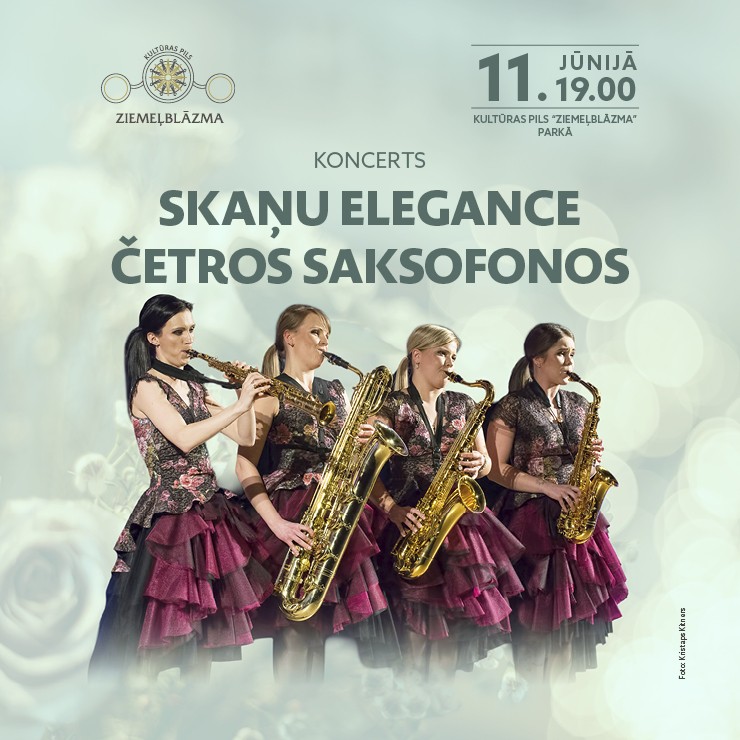 Izrādes "KONCERTS | SKAŅU ELEGANCE ČETROS SAKSOFONOS" attels