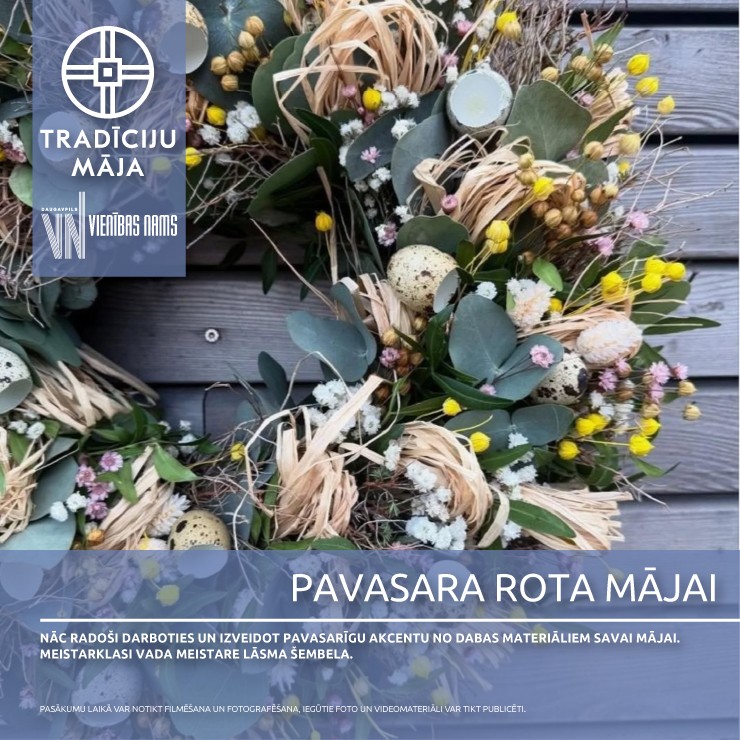 Izrādes "Pavasara rota mājai | Meistarklase" attels