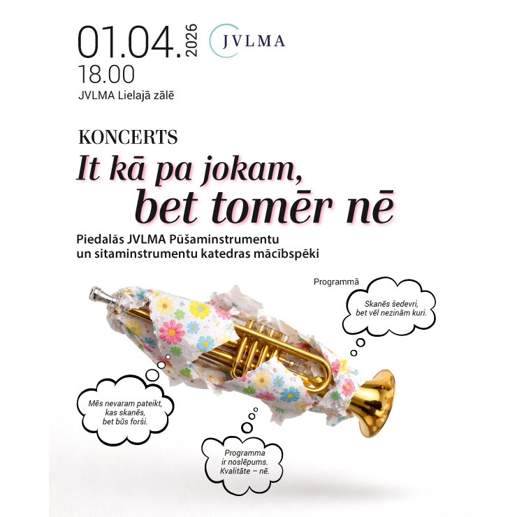 Izrādes "Koncerts It kā pa jokam, bet tomēr nē" attels