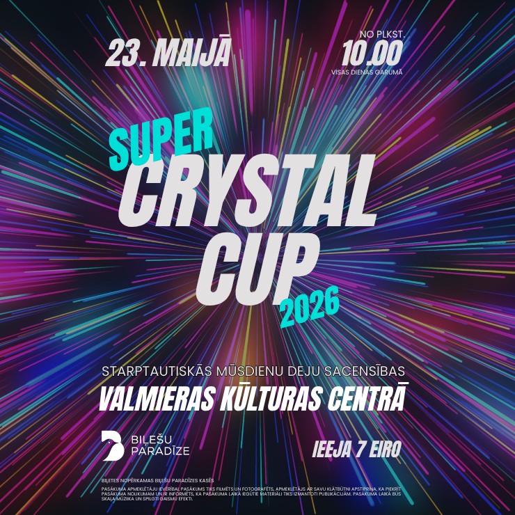 Izrādes "Starptautiskās deju sacensības “Super Crystal Cup 2026”" attels