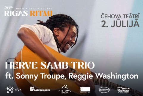 Image of the event "RĪGAS RITMI 2026 | HERVE SAMB TRIO feat. Sonny Troupe, Reggie Washington /Senegāla / ASV /"
