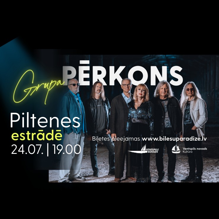 Izrādes "Grupas PĒRKONS koncerts un zaļumballe Piltenes estrādē" attels