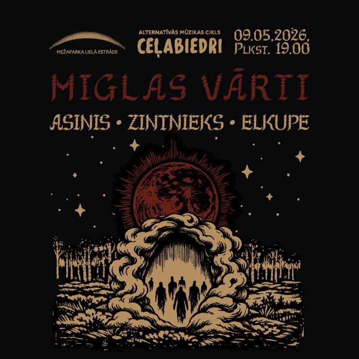 Izrādes "CEĻABIEDRI | MIGLAS VĀRTI" attels