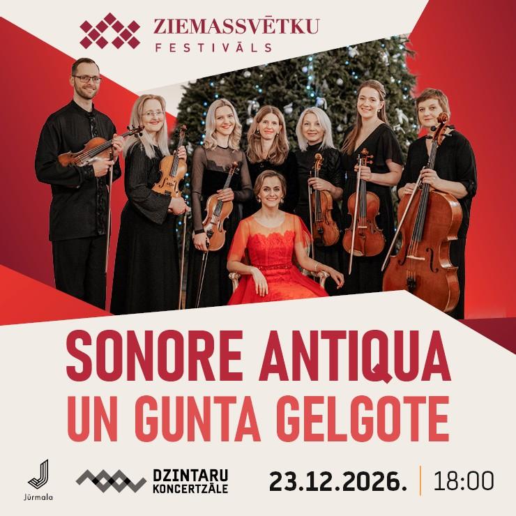 Image of the event "Ziemassvētku festivāls. Sonore Antiqua un Gunta Gelgote"