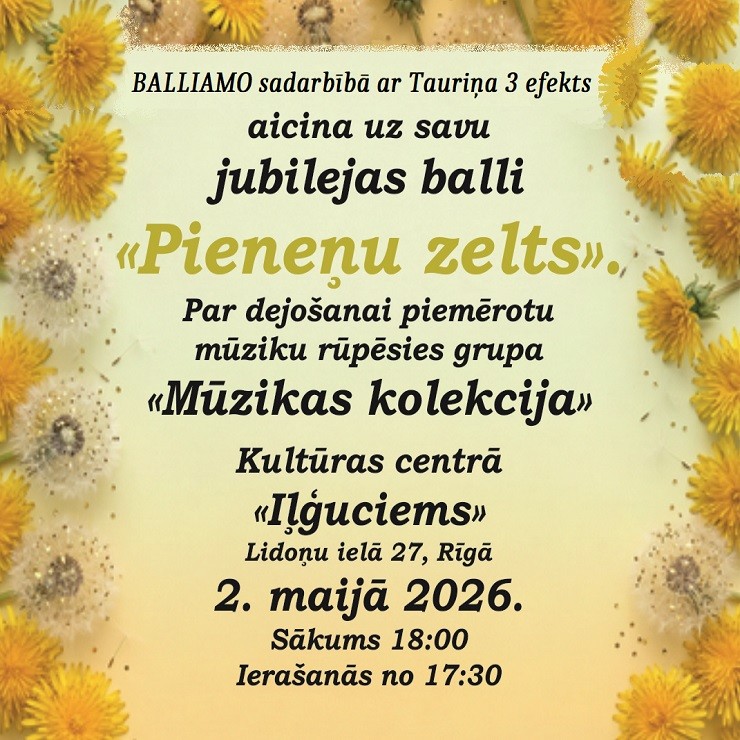Izrādes "Jubilejas balle “Pieneņu zelts”" attels