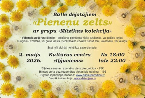 Izrādes "Jubilejas balle “Pieneņu zelts”" attels