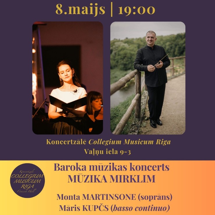 Izrādes "Baroka mūzikas koncerts “Mūzika mirklim” | Monta Martinsone, Māris Kupčs" attels