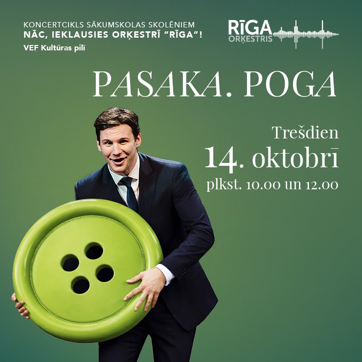 Image of the event "PASAKA. POGA | Koncerts ciklā NĀC, IEKLAUSIES ORĶESTRĪ “RĪGA”!"
