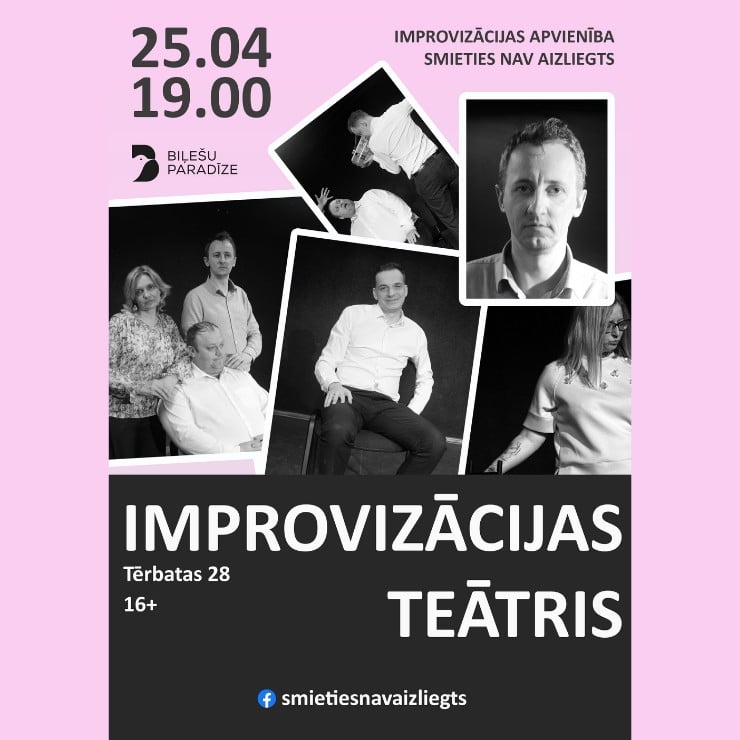 Izrādes "Improvizācijas teātra stāstu vakars" attels