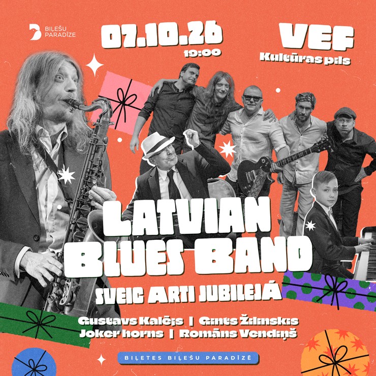 Izrādes "Latvian Blues Band sveic Arti jubilejā" attels