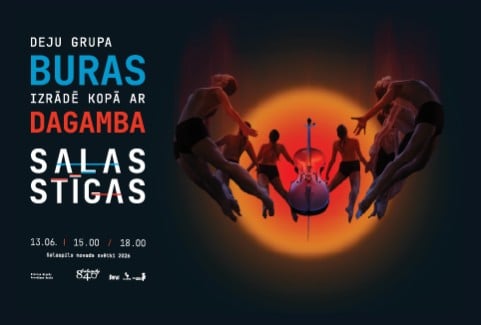 Izrādes "DEJU GRUPA "BURAS" KOPĀ AR GRUPU "DAGAMBA" IZRĀDĒ "SALAS STĪGAS"" attels