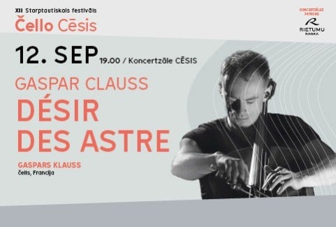 Izrādes "ČELLO CĒSIS 2026 | GASPAR CLAUS ”CELLS” čells, Francija" attels