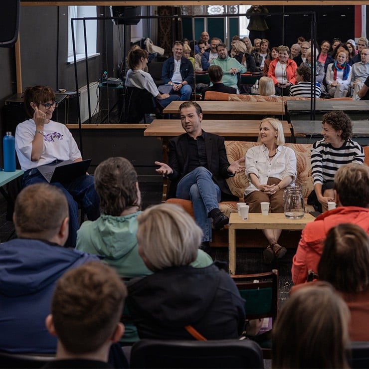 Image of the event "Spectators discussion with Liepāja Theatre actors"