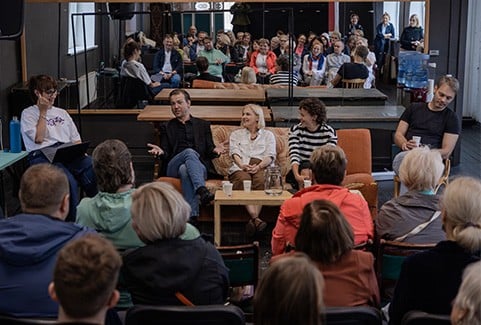 Image of the event "Spectators discussion with Liepāja Theatre actors"